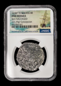 1638 Potosi 8 Reales NGC Fine Details - Concepcion Shipwreck