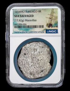 1654 Mexico 8 Reales shipwreck Maravillas treasure NGC