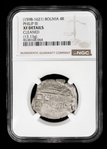 1598-1621 Potosi 4 Reales NGC XF Details
