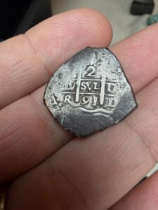 1691 Lima 2 Reales - 1715 Fleet Shipwreck