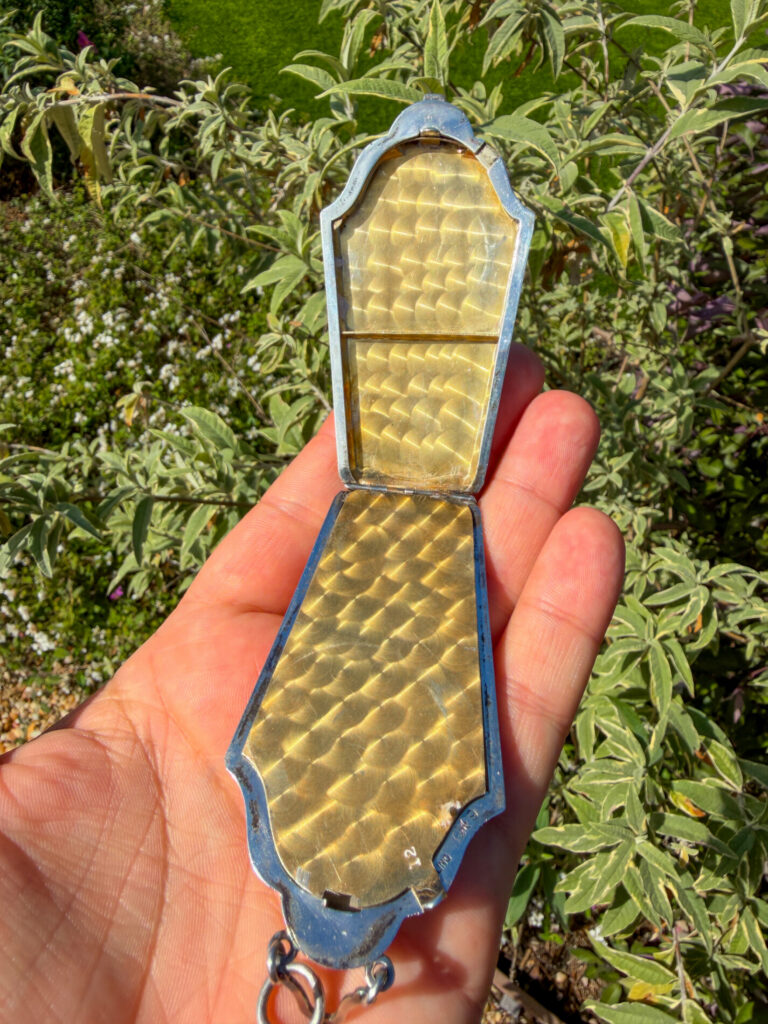 Late 19th Century Victorian Era Sterling Silver Makeup Compact