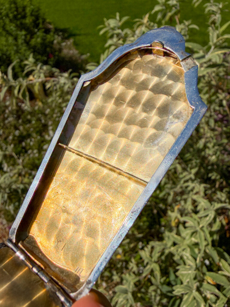 Late 19th Century Victorian Era Sterling Silver Makeup Compact