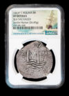 1663 Potosi 8 Reales NGC XF Details - Seville Harbor Wreck