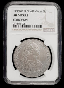 1798 Guatemala 8 Reales NGC AU Details