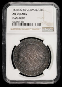 1836 Guatemala Republic of Central America 8 Reales